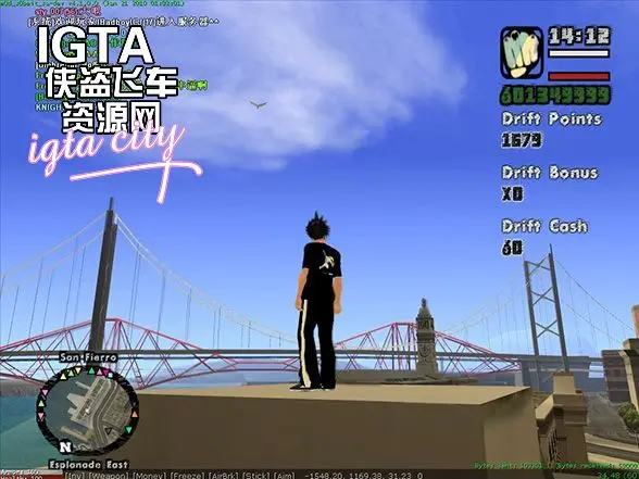 [圣安地列斯]写轮眼克劳德+跑酷运动服-IGTA奇幻游戏城-GTA5MOD资源网