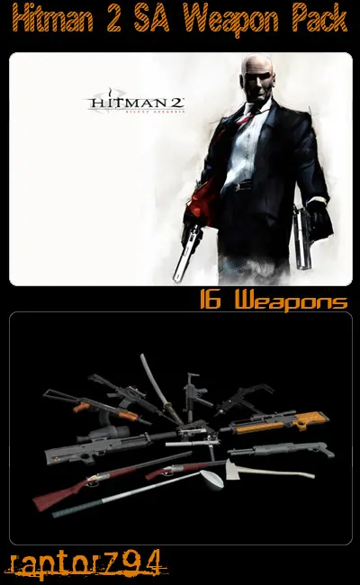 [圣安地列斯]杀手2武器整合包-IGTA奇幻游戏城-GTA5MOD资源网